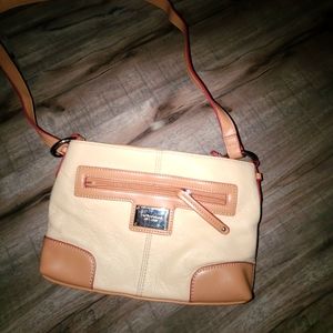 tignanello tan cross body bag